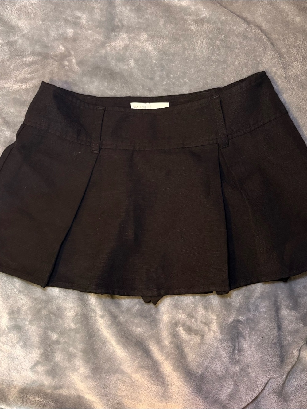 OAK + FORT Pleated Mini Skirt